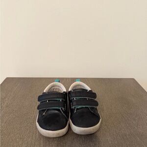 Ten Little Everyday Original Toddle Velcro Sneakers Size 5.5 Black